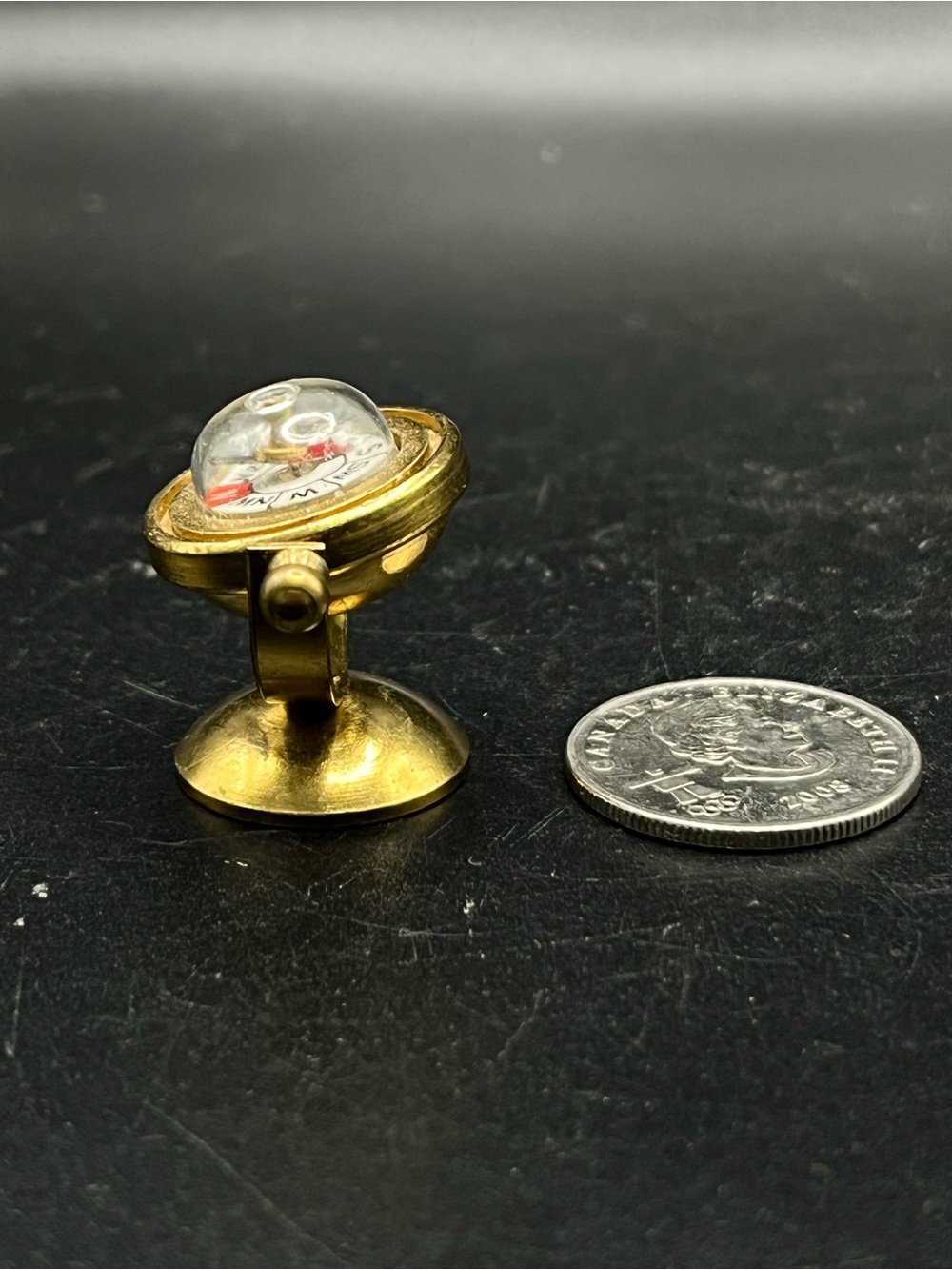 Miniature Brass Nautical Compass Dollhouse Holland